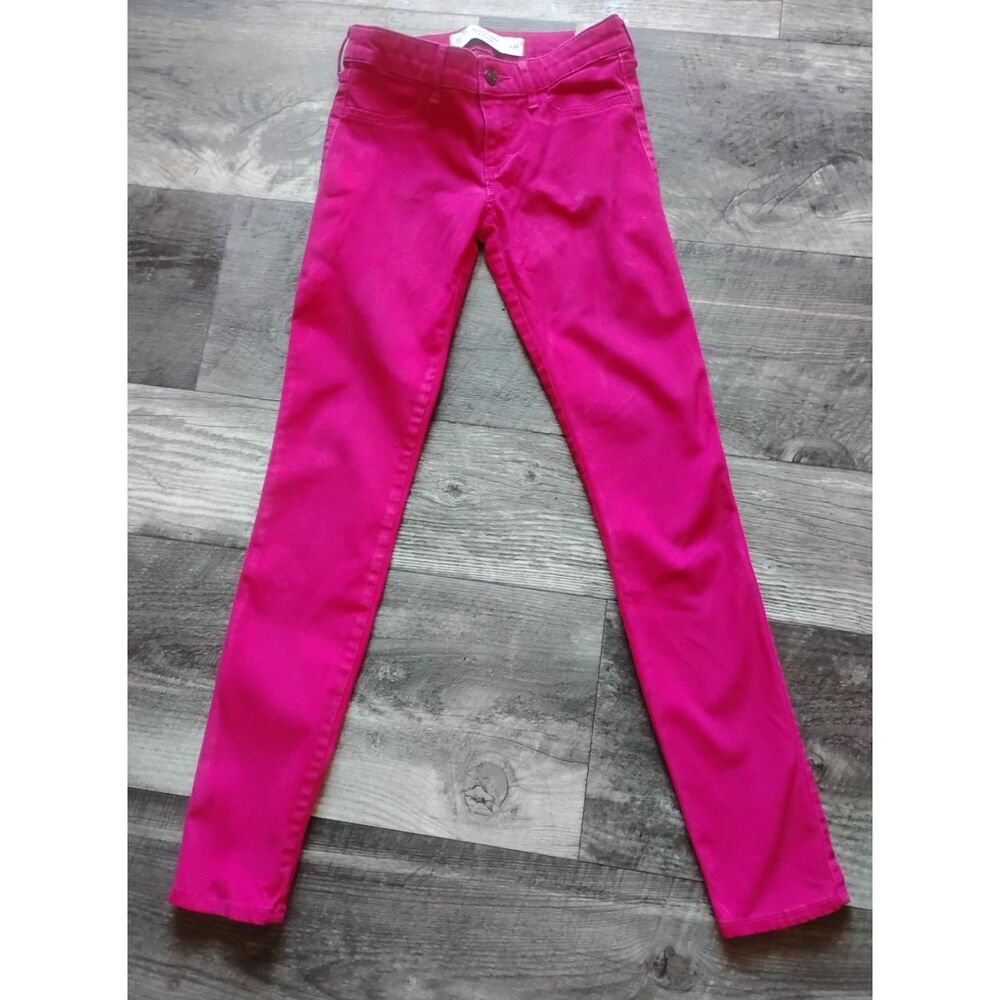 Abercrombie & Fitch Women's Size W24 (00) Red Skinny Jeans